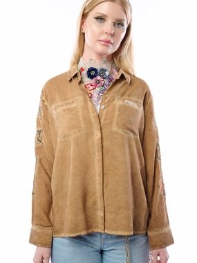 Aratta Kate Shirt  Embroidered Shirt